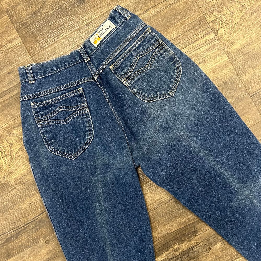 Vintage Fox Hollow‎ Women Denim Jeans Size 9/10 High Waisted Zip (504)